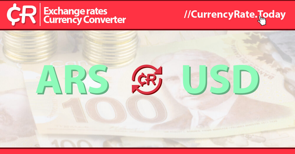 ARS to USD - Convert Argentine Peso to US Dollar