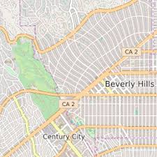 Beverly Hills ZIP Code Map, California